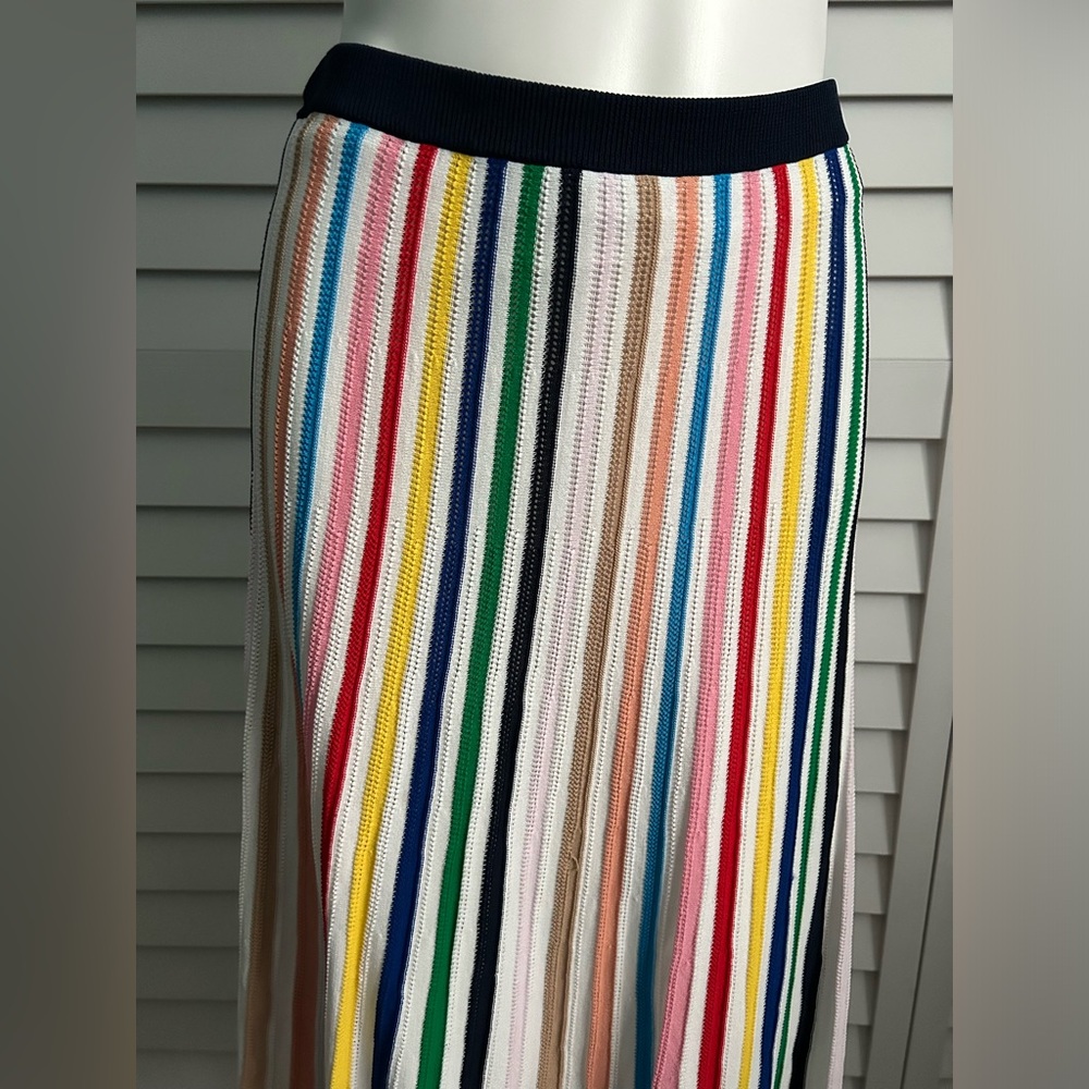 J. Crew Multicolor Vertical Stripe Midi Skirt - Picture 10 of 15